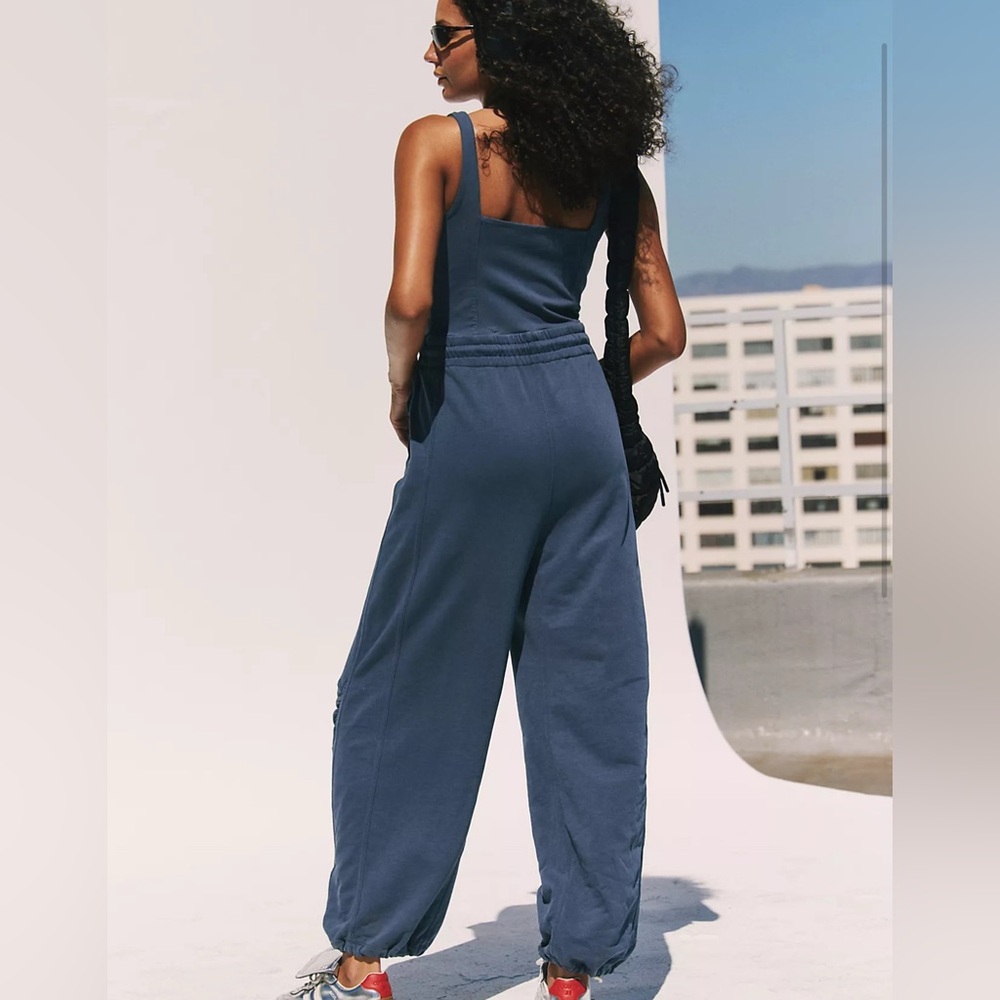 Free People Inbound Onesie New With Tags Stylish Women's Jumpsuit Misty Blue - Picture 2 of 8